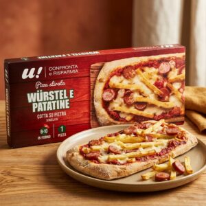 Pizza Stirata Wurstel e Patatine U! 240g