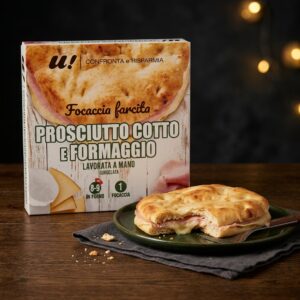Focaccia Farcita Prosciutto Cotto e Formaggio U! 330g