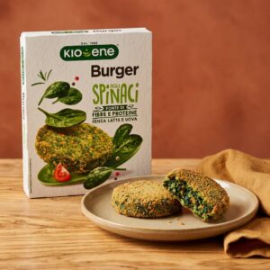 Kioene Burger mit Spinat, tiefgefroren, 160g/Kioene Burger agli Spinaci 160g