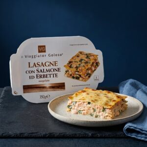 Lasagne mit Lachs und Kräutern/Lasagne con Salmone ed Erbette