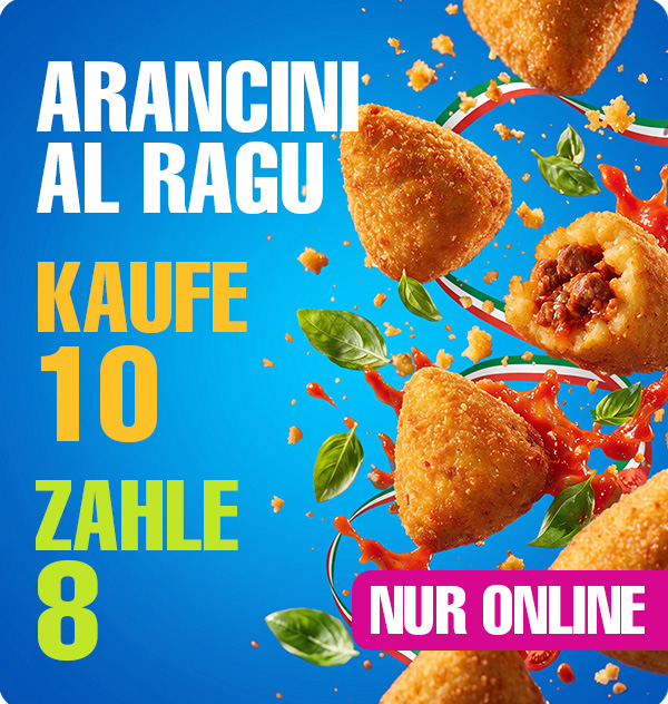 Arancini al Ragù, kaufe 10 zahle 8, nur online